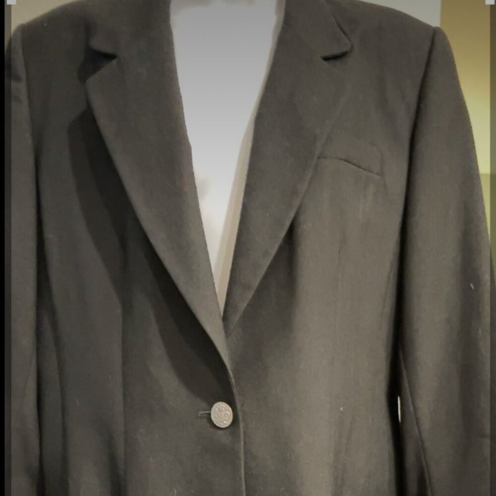 TALBOT Women's Black Jacket 100% Wool